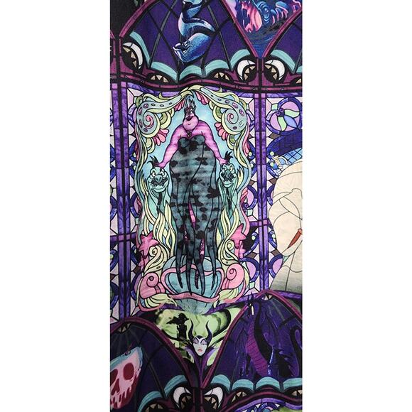 Disney Villains Stained Glass Leggings Size S Ursula Cruella - Picture 2 of 7